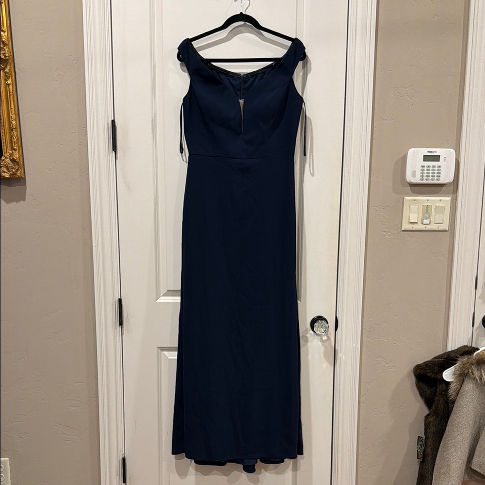 Dessy Collection Navy Blue Maxi Dress